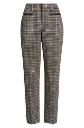 Liverpool Los Angeles Liverpool Los Angeles Faux Leather Trim Tweed Pants