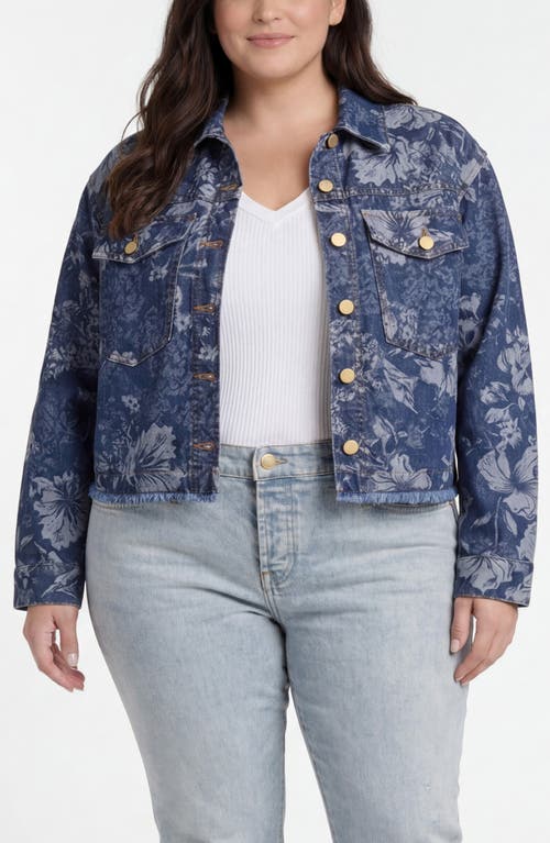 Liverpool Los Angeles Liverpool Los Angeles Floral Jacquard Denim Trucker Jacket