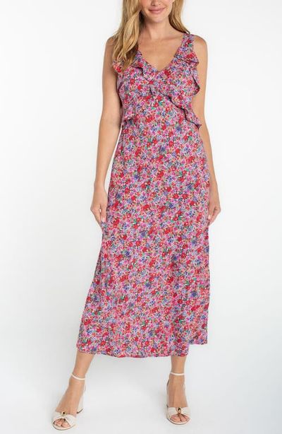 Liverpool Los Angeles Liverpool Los Angeles Floral Ruffle Maxi Dress
