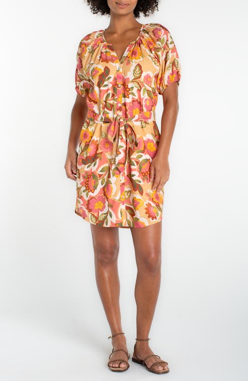 Liverpool Los Angeles Liverpool Los Angeles Floral Shirred Shirtdress