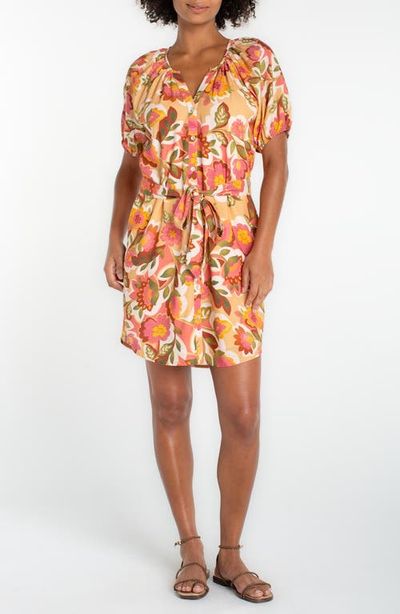 Liverpool Los Angeles Liverpool Los Angeles Floral Shirred Shirtdress