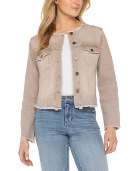 Liverpool Los Angeles Liverpool Los Angeles Frayed Edge Denim Jacket