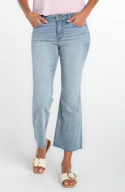 Liverpool Los Angeles Liverpool Los Angeles Hannah Raw Hem Crop Flare Jeans