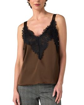 Liverpool Los Angeles Liverpool Los Angeles Lace Trim Sleeveless Top