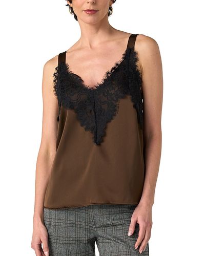Liverpool Los Angeles Liverpool Los Angeles Lace Trim Sleeveless Top