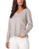 Liverpool Los Angeles Liverpool Los Angeles Lace Trim V Neck Sweater - 1