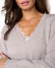 Liverpool Los Angeles Liverpool Los Angeles Lace Trim V Neck Sweater - 3