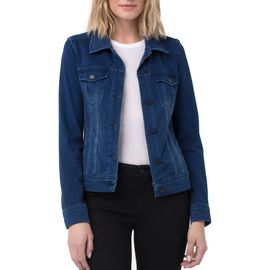 Liverpool Los Angeles Liverpool Los Angeles Liverpool Knit Denim Jacket