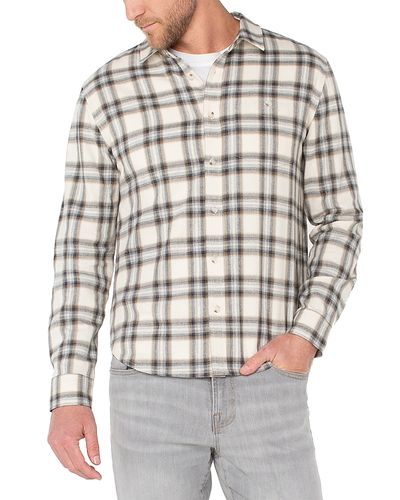 Liverpool Los Angeles Liverpool Los Angeles Long Sleeved Curved Yoke Regular Fit Button Down Shirt