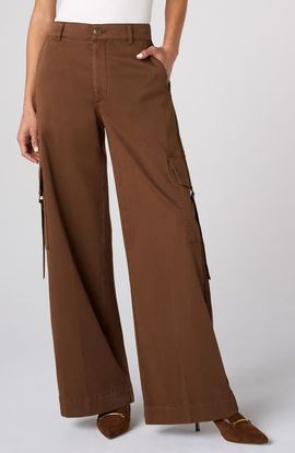 Liverpool Los Angeles Liverpool Los Angeles Mid Rise Wide Leg Cargo Pants