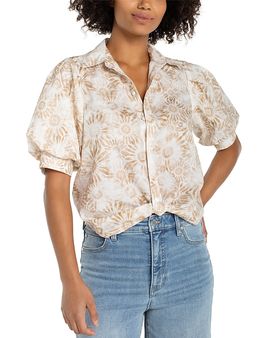 Liverpool Los Angeles Liverpool Los Angeles Puff Sleeve Blouse