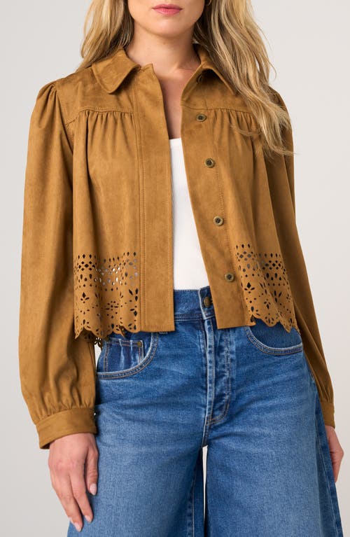 Liverpool Los Angeles Liverpool Los Angeles Puff Sleeve Laser Cut Jacket