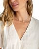 Liverpool Los Angeles Liverpool Los Angeles Short Sleeve Wrap Front Woven Top with Tie - 3