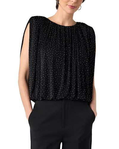 Liverpool Los Angeles Liverpool Los Angeles Sleeveless Draped Knit Top