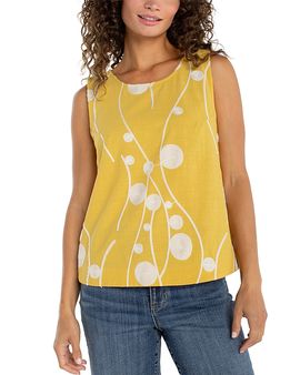 Liverpool Los Angeles Liverpool Los Angeles Sleeves Button Back Top