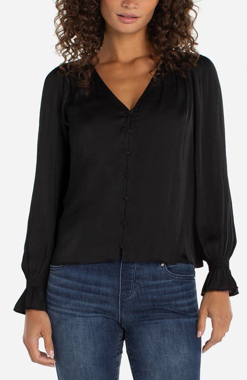 Liverpool Los Angeles Liverpool Los Angeles Smocked Cuff Button-Up Shirt