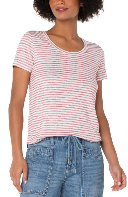 Liverpool Los Angeles Liverpool Los Angeles Stripe Scoop Neck T-Shirt