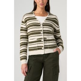 Liverpool Los Angeles Liverpool Los Angeles Striped Button Front Cardigan