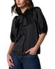 Liverpool Los Angeles Liverpool Los Angeles Tie Neck Elbow Length Puff Sleeve Top - 1