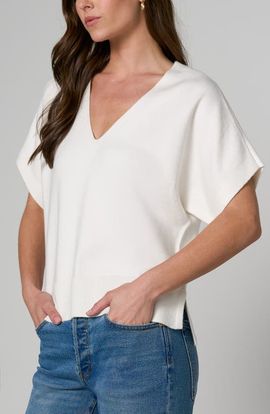 Liverpool Los Angeles Liverpool Los Angeles V-Neck Dolman Pullover