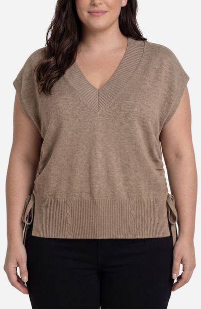 Liverpool Los Angeles Liverpool Los Angeles V-Neck Dolman Sweater Vest