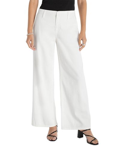 Liverpool Los Angeles Liverpool Los Angeles Weekender High Rise Wide Leg Jeans in White