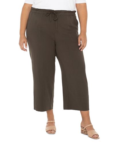 Liverpool Los Angeles Plus Liverpool Los Angeles Plus Wide Leg Cropped Pants
