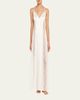 Livy Amy Lace-Inset Silk Satin Maxi Babydoll - 2