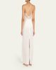 Livy Amy Lace-Inset Silk Satin Maxi Babydoll - 3