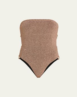 Livy Dark Star Strapless One-Piece Swimsuit