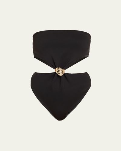 Livy Strapless Cutout One-Piece Swimsuit