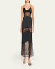 Livy Sully Floral Lace & Silk Satin Maxi Dress - 2