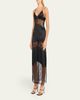 Livy Sully Floral Lace & Silk Satin Maxi Dress - 5