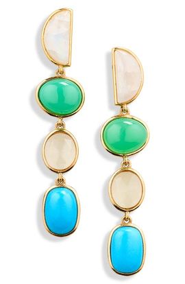 Lizzie Fortunato Lizzie Fortunato Cala Stone Drop Earrings