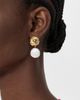 Lizzie Fortunato Lizzie Fortunato Coin Reflection Earrings Gold One - 3