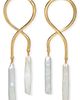 Lizzie Fortunato Lizzie Fortunato Etienne Stick Pearl Drop Earrings - 1