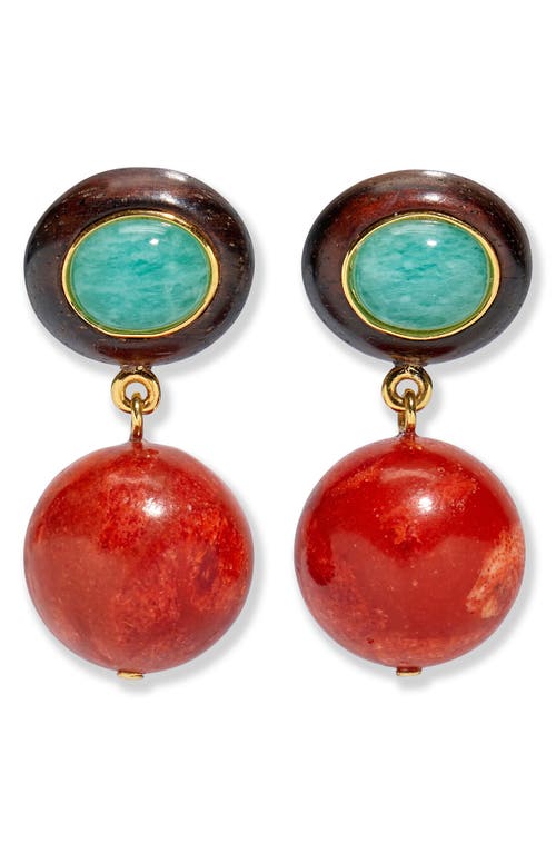 Lizzie Fortunato Lizzie Fortunato Laurel Semiprecious Stone Drop Earrings