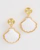 Lizzie Fortunato Lizzie Fortunato Luna Shell Earrings White One - 2