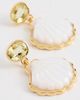 Lizzie Fortunato Lizzie Fortunato Luna Shell Earrings White One - 4