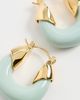 Lizzie Fortunato Lizzie Fortunato Mini Organic Hoops In Seafoam Green One - 4