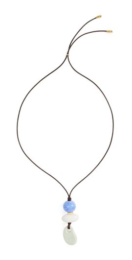Lizzie Fortunato Lizzie Fortunato Museo Cord Ii Necklace In Sea Multi One