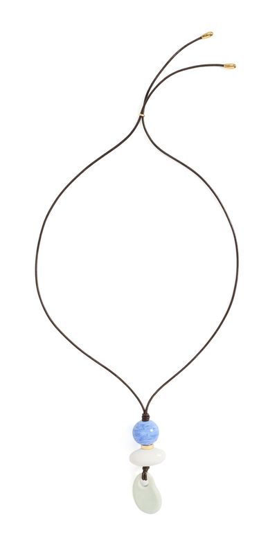 Lizzie Fortunato Lizzie Fortunato Museo Cord Ii Necklace In Sea Multi One