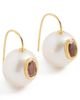 Lizzie Fortunato Lizzie Fortunato Pearl Pablo Earrings Pink Amethyst One - 1