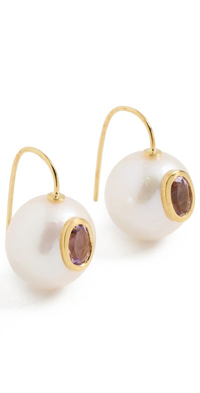 Lizzie Fortunato Lizzie Fortunato Pearl Pablo Earrings Pink Amethyst One
