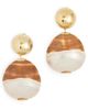 Lizzie Fortunato Lizzie Fortunato Rodan Pearl Earrings In Tigre Gold One - 1