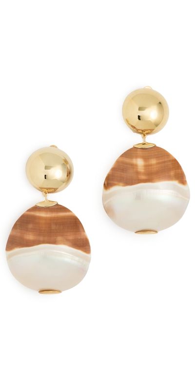 Lizzie Fortunato Lizzie Fortunato Rodan Pearl Earrings In Tigre Gold One