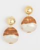 Lizzie Fortunato Lizzie Fortunato Rodan Pearl Earrings In Tigre Gold One - 2