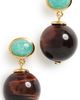 Lizzie Fortunato Lizzie Fortunato Tiger Eye Umbria Earrings Multi One - 1