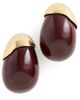 Lizzie Fortunato Lizzie Fortunato Toro Earrings In Aubergine Brown One - 1