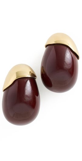 Lizzie Fortunato Lizzie Fortunato Toro Earrings In Aubergine Brown One